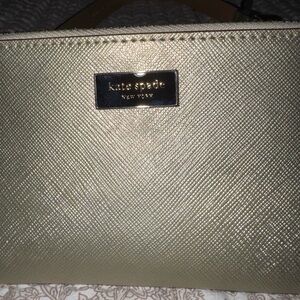 kate spade New York Metallic Gold belt
